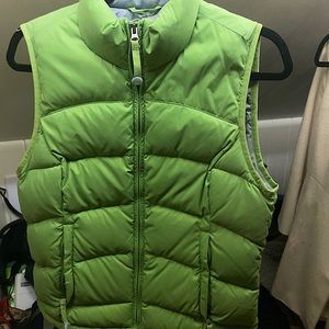 LIGHT green vest
